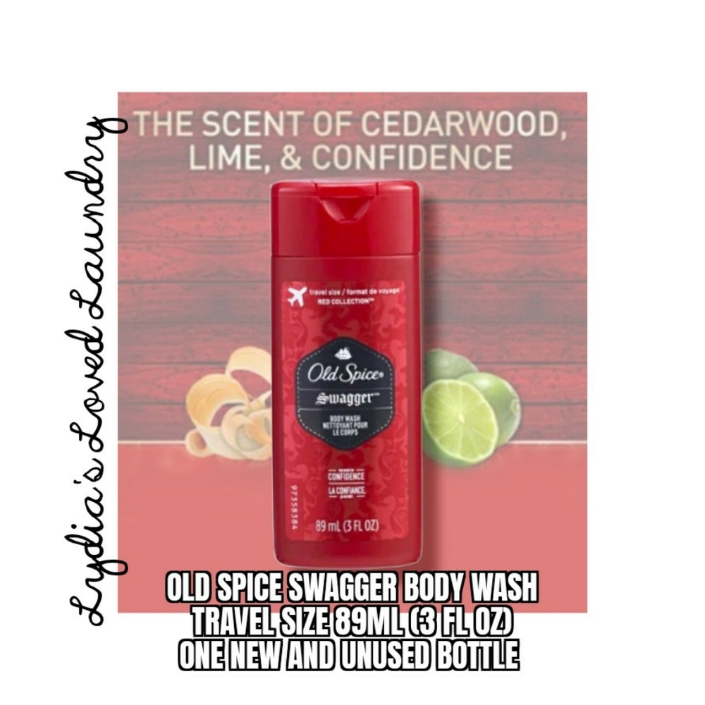 💥 5/$10 Old Spice Swagger Body Wash Travel Size 3ml New